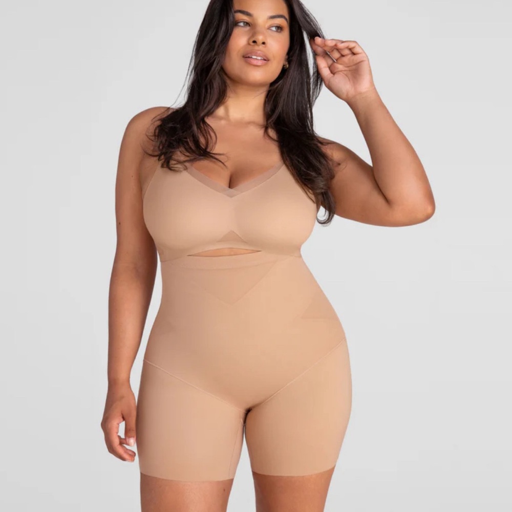 Honeylove Nude Beige Full-Body Shapewear Bodysuit NWT